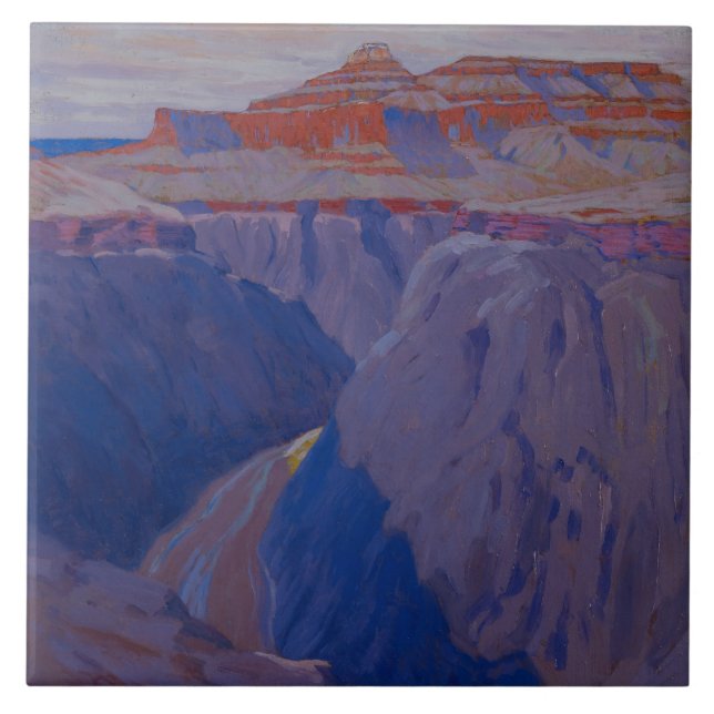 The Destroyer, c.1911-13 (oil on canvas) Tile (Front)