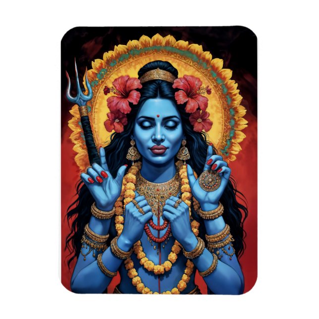 The Destroyer of Evil Goddess Kali Magnet (Vertical)