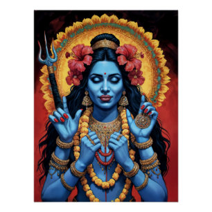The Destroyer of Evil Goddess Kali Poster