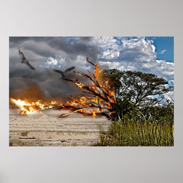 The destruction of our land poster (Front)