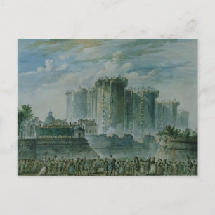 The Destruction of the Bastille, 14th July 1789 Postcard