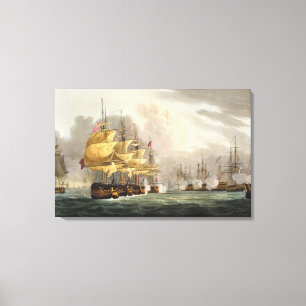 The Destruction of the Danish Fleet before Copenha Canvas Print