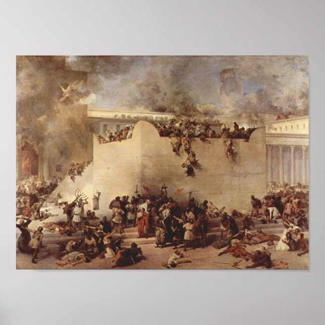 The Destruction Of The Temple Of Jerusalem Poster (Front)