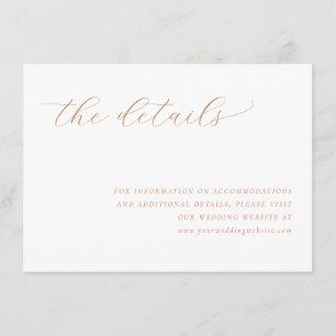 The Details Elegant Golden Serif Enclosure Card
