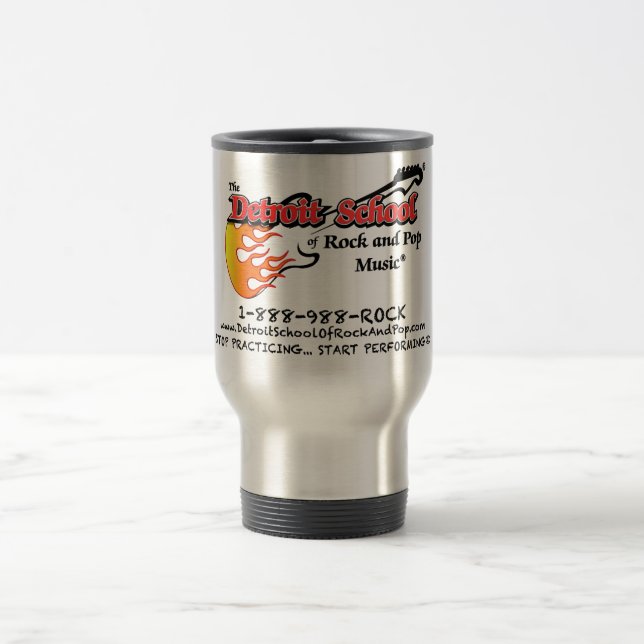The Detroit School of Rock and Pop Travel Mug (Center)