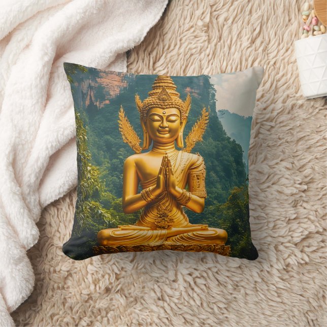 The Devata in Golden Light Cushion (Blanket)