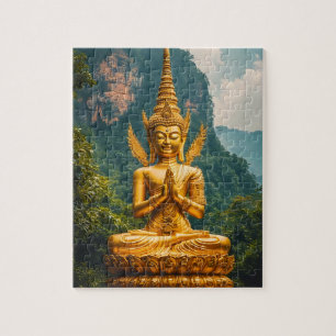 The Devata in Golden Light Jigsaw Puzzle
