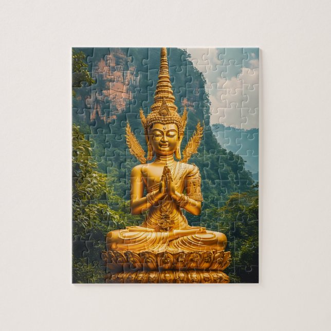 The Devata in Golden Light Jigsaw Puzzle (Vertical)