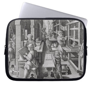 The Development of Printing, plate 5 from 'Nova Re Laptop Sleeve