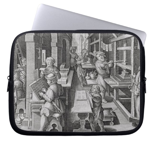 The Development of Printing, plate 5 from 'Nova Re Laptop Sleeve (Front)