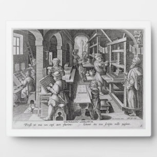 The Development of Printing, plate 5 from 'Nova Re Plaque