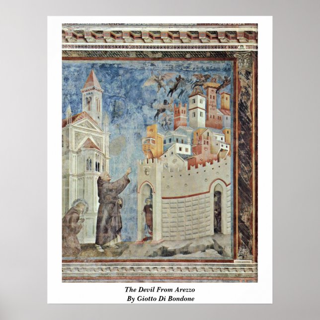 The Devil From Arezzo By Giotto Di Bondone Poster (Front)