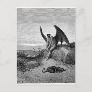 The Devil, Gustave Dore Postcard