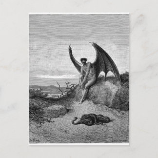 The Devil, Gustave Dore Postcard