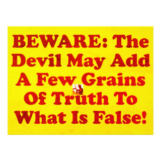 The Devil Is A Liar! Photo Print