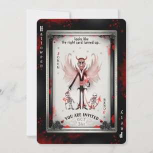 The Devil Joker Halloween Playing Card