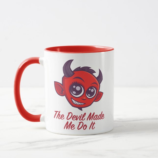 The Devil Made Me Do It Mug (Left)
