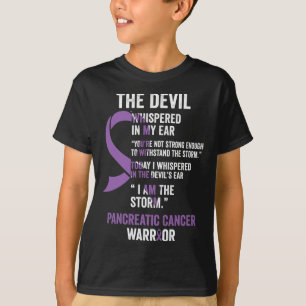 The Devil- Pancreatic Cancer Awareness Support Rib T-Shirt