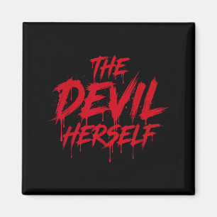 The Devil Retro Occult Women Dark Feminine Magnet