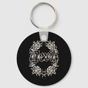 The Devil Retro Occult Women Gothic Dark Feminine Key Ring