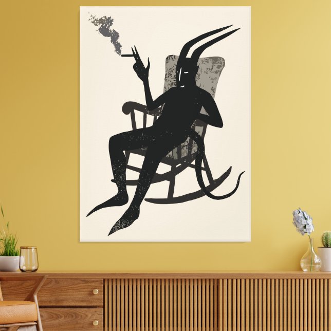 The Devil’s Break – Dark Humour Wall Art (Insitu(LivingRoom))