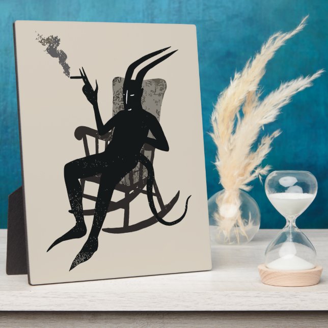 The Devil’s Break – Dark Humour Wall Art Plaque (Side)
