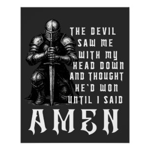 The Devil Saw Me With My Head Down Poster
