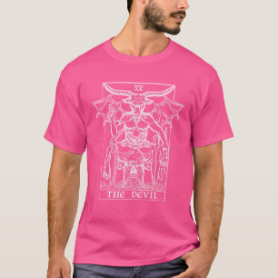 The Devil Tarot Card Baphomet Gothic Halloween Sat T-Shirt