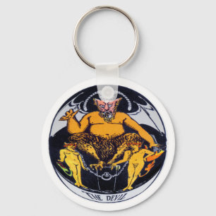 The Devil Tarot Card Key Ring