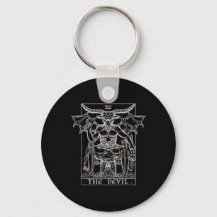 The Devil Tarot Card Phomet Gothic Halloween Satan Key Ring