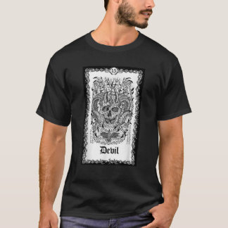 The Devil Tarot Card Shirt Skull Goth Punk Tee Mag