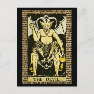 The Devil Tarot Postcard