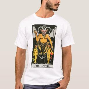 The Devil Vintage Tarot Card T-Shirt