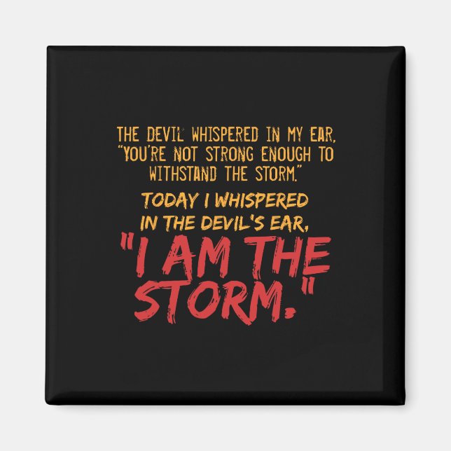 The Devil Whispered In My Ear Devil Quote  Magnet (Front)