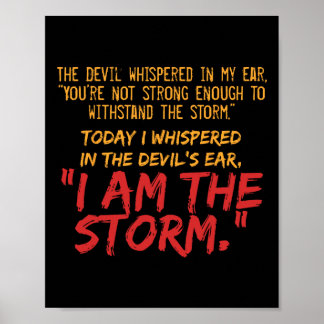 The Devil Whispered In My Ear Devil Quote  Poster
