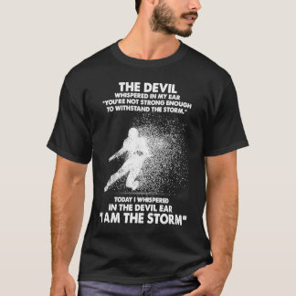 The Devil Whispered in My Ear Football T-Shirt