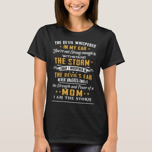 the devil whispered in my ear wife sister  t-shirt (Front)