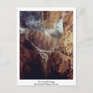 The Devil'S Bridge By Joseph William Turner Postcard