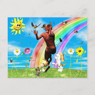 The Devil's Own Private HECK Postcard