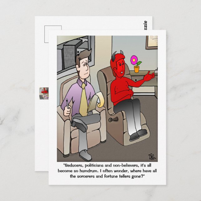 The Devil's Psychiatrist Postcard (Front/Back)