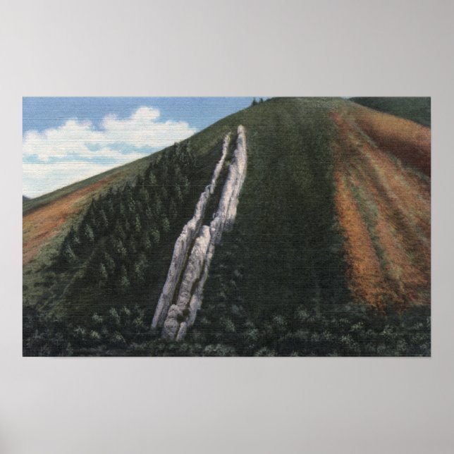 The Devil's Slide near Utah-Wyoming Border Poster (Front)