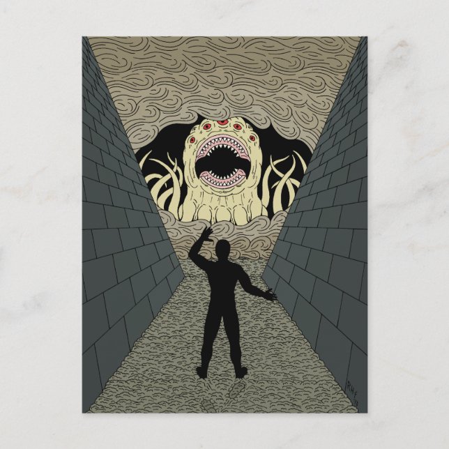 The Devourer Cometh Weird Horror Art Postcard (Front)