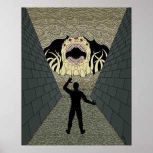 The Devourer Cometh Weird Horror Art Poster