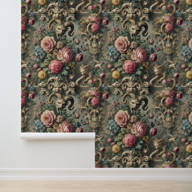 The Devourer of Bloom & Bone – Gothic Victorian Wallpaper (Application)