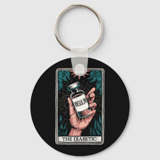 The Diabetic Tarot Card T1d Diabetes Key Ring