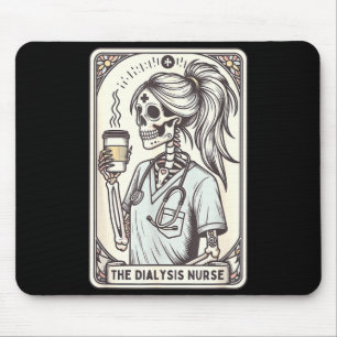 The dialysis nurse halloween skeleton nurse tarot mouse mat