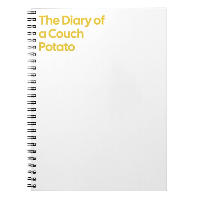 The Diary of a Couch Potato Notebook (Front)