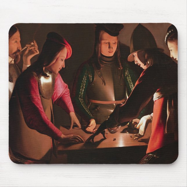 The Dice Players Mouse Mat (Front)