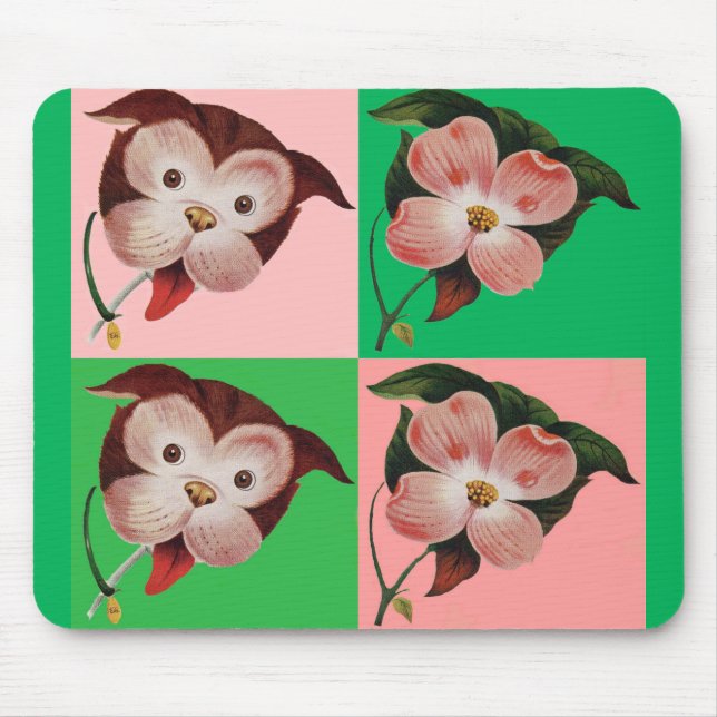 the difference between dog and dogwood mouse mat (Front)