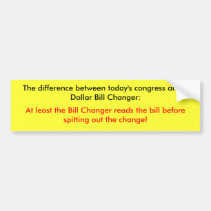 The difference bumper sticker